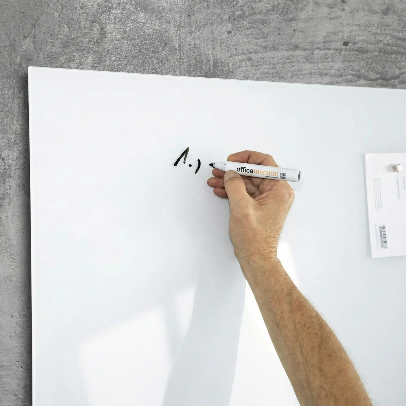 Glas-Whiteboard | Pearlwhite  | Sicherheitsglas | Rahmenlos | 10 Größen - Image 3