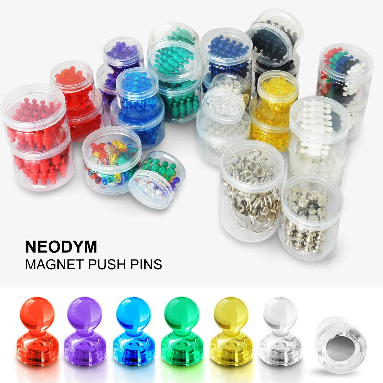 Neodym-Magnete | Push-Pins | 6 Farben | Verschiedene Sets - Image 8